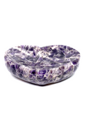 Chevron Amethyst Heart Bowl #462