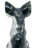Moss Agate Sphynx Cat #186 - 15.4cm