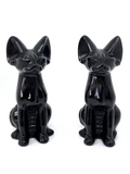 Black Obsidian Sphynx Cat - 9.4cm