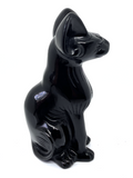 Black Obsidian Sphynx Cat - 9.4cm
