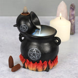Pouring Cauldrons Backflow Incense Burner - 16cm x 13cm