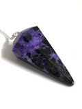 Charoite Faceted Pendulum