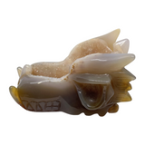 Agate Geode Dragon Skull #95