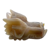 Agate Geode Dragon Skull #95