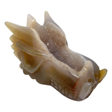 Agate Geode Dragon Skull #95