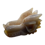 Agate Geode Dragon Skull #95