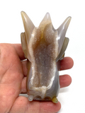 Agate Geode Dragon Skull #95