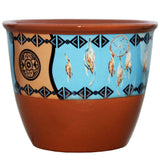 Ceramic Smudge Holder - Dream Catcher/Wolf (large)