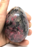 Rhodonite Egg #12 - 7.5cm