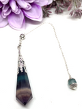 Fluorite Faceted Pendulum