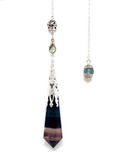 Fluorite Faceted Pendulum