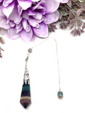 Fluorite Faceted Pendulum