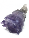 Fluorite Wolf Carving #488
