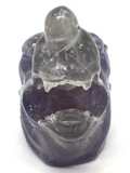 Fluorite Wolf Carving #488