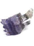 Fluorite Wolf Carving #488