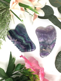 Gua Sha Massage Tool - Rainbow Fluorite
