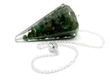 Green Aventurine Orgonite Pendulum - Heart Chakra