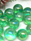 Apple Aura (Green) Quartz Mini Spheres - 19mm to 23mm