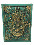 Hamsa Hand Turquoise Box 13cm x 10cm