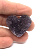 Amethyst Cluster Heart #129