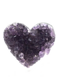 Amethyst Cluster Heart #140