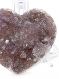 Amethyst Cluster Heart #336 - 17.5cm