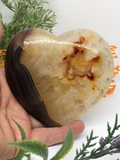 Agate Geode Heart #352