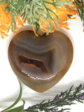 Agate Geode Heart #354