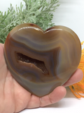 Agate Geode Heart #354