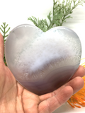 Agate Geode Heart #355