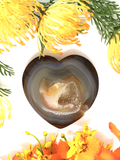 Agate Geode Heart #359