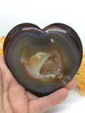 Agate Geode Heart #359