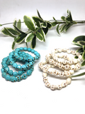 Howlite Skull Bracelets 10mm