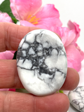 White Howlite Worry Stone