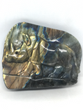 Labradorite Rhino Carving # 111