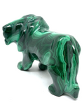 Malachite Lion Carving #323