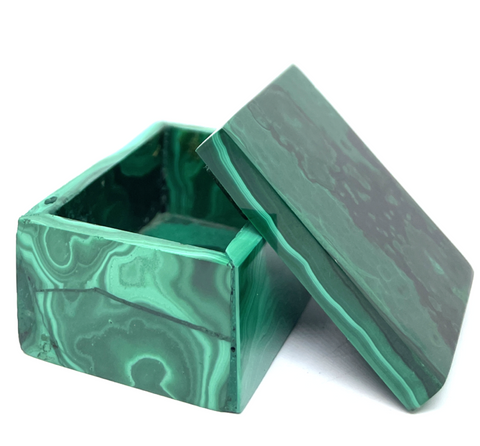 Malachite Mini Trinket Box #436