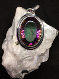 Mystic Topaz Sterling Silver Pendant - # 42
