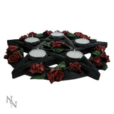 Pentagram Rose Tealight Holder - 29.5cm