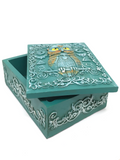 Turquoise Owl of Wisdom Box 13cm x 10cm