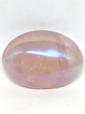 Aura Rose Quartz Palm Stone #437