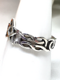 Pentagram Sterling Silver Celtic Ring