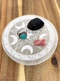 Selenite Pentagram Charging Plate - 10cm
