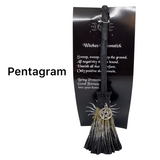 Witches Broomstick 20cm - 6 assorted
