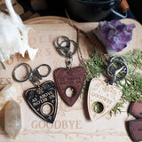 Wooden Planchette Key Rings - Yiska Designs