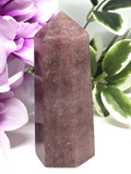 Strawberry Quartz Generator Point #328 - 8cm