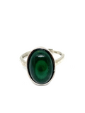Malachite Sterling Silver Ring #23 - Adjustable