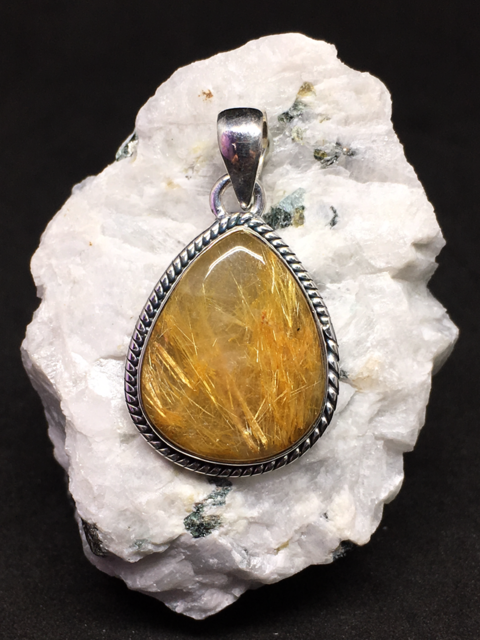 Rutilated quartz online pendant