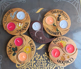 Sabbat Tealight Holder Set #306