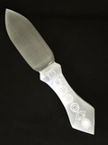 Selenite Knife with Chakra Engraved Symbols